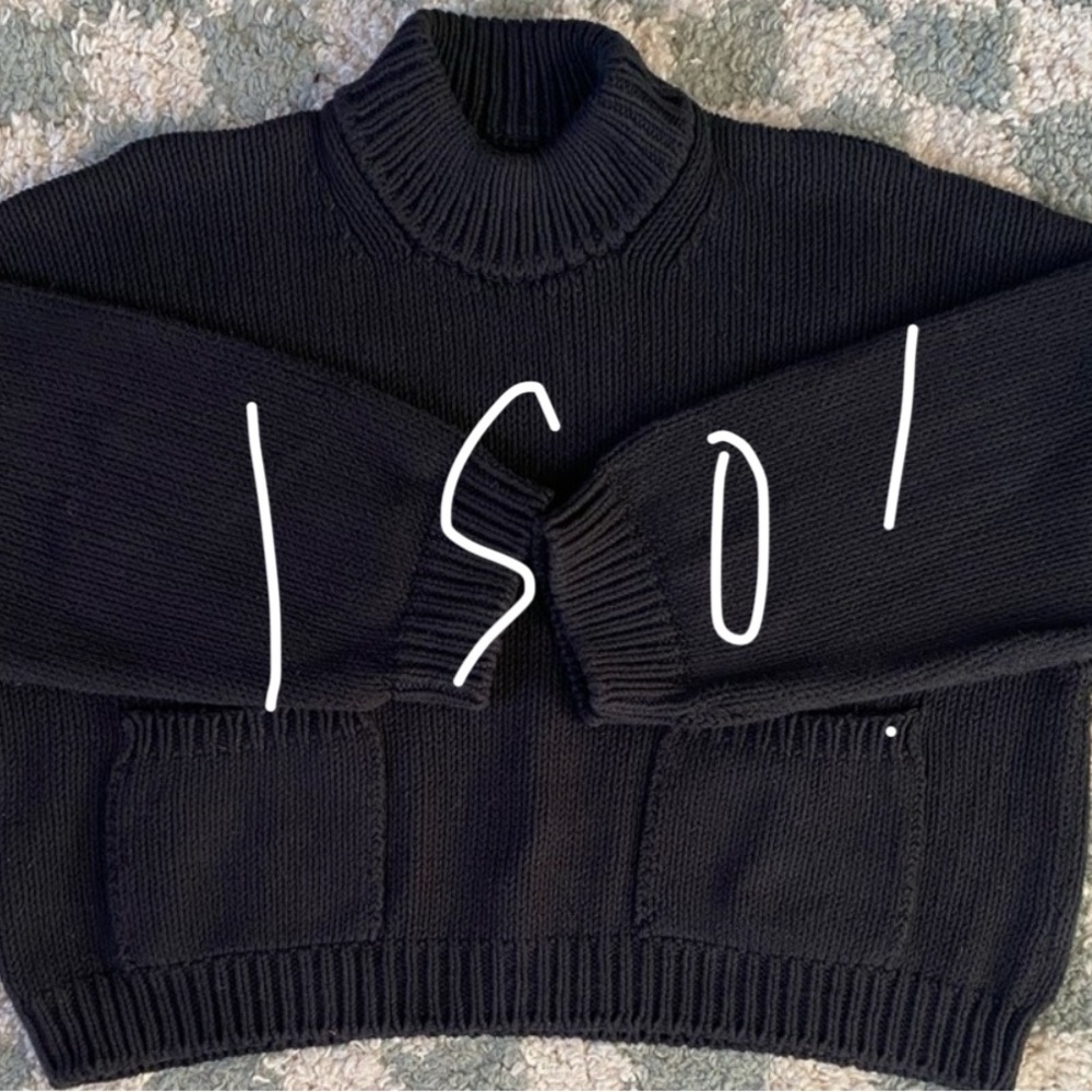 Babaa no20 cotton sweater in black